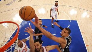<p>TIP IN: San Antonio's top man Victor Wembanyama gos for the lay up in a dramatic Game 4 of the NBA finals at Madison Square Garden, where the hosts recovered from a 29-point deficit to win it and go 3-1 ahead on the best of seven; Pic: Al Bello/Getty Images</p> <p>TIP IN: San Antonio's top man Victor Wembanyama gos for the lay up in a dramatic Game 4 of the NBA finals at Madison Square Garden, where the hosts recovered from a 29-point deficit to win it and go 3-1 ahead on the best of seven; Pic: Al Bello/Getty Images</p>