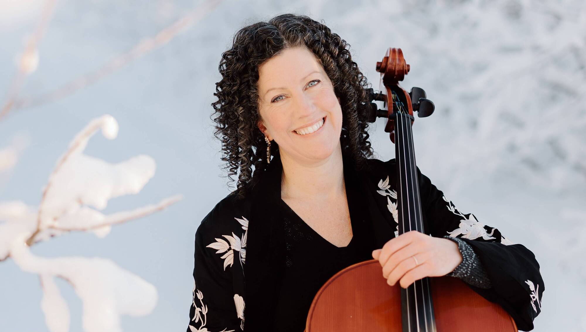 Dublin recorder player and Baroque cellist Kate Hearne moved to live 200km above the Arctic Circle with her husband, composer Fredrik Österling, and their two young sons. Picture: Rebecca Lundh.