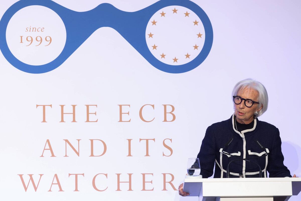 Christine Lagarde, president of the European Central Bank (ECB). Photographer: Alex Kraus/Bloomberg via Getty Images