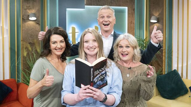 <p>‘Today’ show presenter Maura Derrane, Rebecca Murphy, ‘Today’ show presenter Dáithí Ó Sé, and Carina McNally, when Murphy was announced as the programme’s first time novelist competition winner last year. Picture: Gerard McCarthy</p>