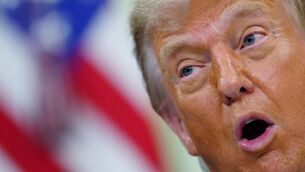 <p>Government analysis on the impact of Donald Trump’s proposed tariffs warned employment could fall by over 3% while Irish GDP could decline by up to 4%. Picture: AP Photo/Julia Demaree Nikhinson</p>
