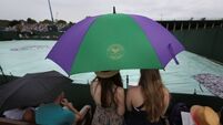 Rain arrives at Wimbledon