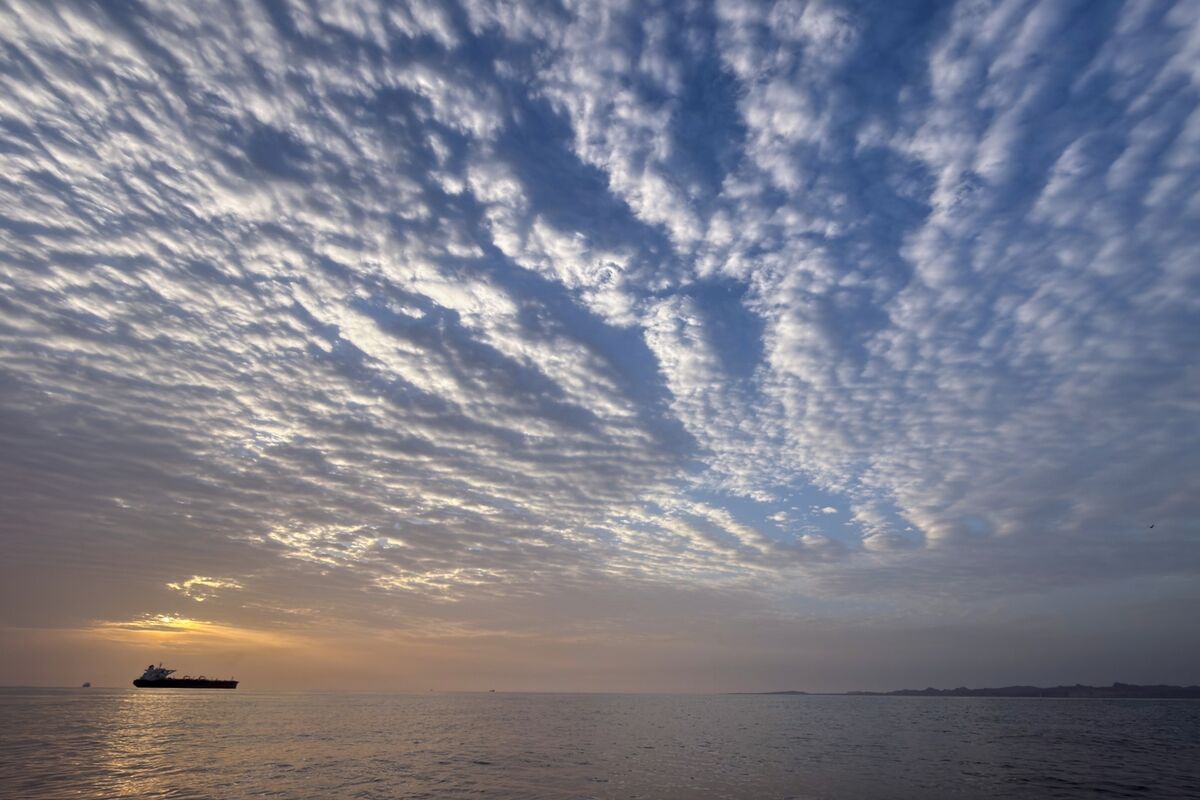 The sun rises behind a tanker anchored in the Strait of Hormuz off the coast of Qeshm Island, Iran, Saturday, April 18, 2026. (AP Photo/Asghar Besharati) The sun rises behind a tanker anchored in the Strait of Hormuz off the coast of Qeshm Island, Iran, Saturday, April 18, 2026. (AP Photo/Asghar Besharati)