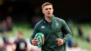 <p>Jack Crowley will likely not be available for early part of internationals according to Munster head coach Clayton McMillan. Picture: Ryan Byrne/Inpho</p>