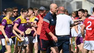 <p>Cork manager Donal Mulcahy after the defeat of Wexford in the Electric Ireland Alll-Ireland preliminary quarter-final at FBD Semple Stadium. Picture: Eddie O'Hare</p>