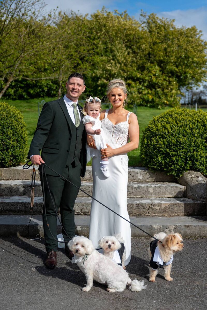 Clodagh Walsh, Andrew Sheehan and Callie Sheehan with their dogs Ziggy, Loki and Skye. Pictures: Conor Healy Photography Clodagh Walsh, Andrew Sheehan and Callie Sheehan with their dogs Ziggy, Loki and Skye. Pictures: Conor Healy Photography
