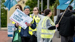 <p>Perfusionists picket outside Cork University Hospital as part of a campaign for pay parity, calling for equal pay rights in line with colleagues performing similar roles elsewhere in the health service. Picture: Chani Anderson</p> <p>Perfusionists picket outside Cork University Hospital as part of a campaign for pay parity, calling for equal pay rights in line with colleagues performing similar roles elsewhere in the health service. Picture: Chani Anderson</p>