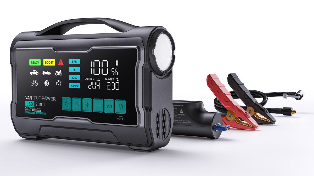Never get stranded again: Vantrue JS3 5-in-1 jump starter and inflator review
