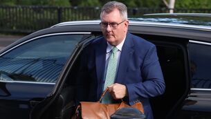 <p>Jeffrey Donaldson arriving at Newry Crown Court, where he and his wife Eleanor Donaldson are accused of historical sexual offences. Picture: Liam McBurney/PA Wire</p> <p>Jeffrey Donaldson arriving at Newry Crown Court, where he and his wife Eleanor Donaldson are accused of historical sexual offences. Picture: Liam McBurney/PA Wire</p>