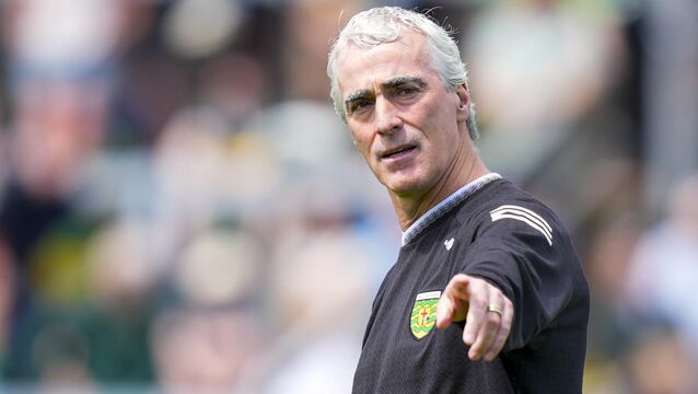 <p>Jim McGuinness Donegal Manager ahead of the game. Pic: ©INPHO/James Lawlor.</p>