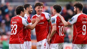 <p>Zack Elbouzedi created St Pat's second goal against Drogheda all on his own. Pic: ©INPHO/Ben Brady</p>