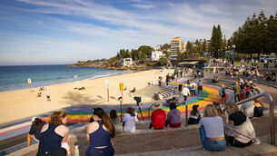 The incident took place off Coogee beach (Nadir Kinani/AAP Image via AP) The incident took place off Coogee beach (Nadir Kinani/AAP Image via AP)