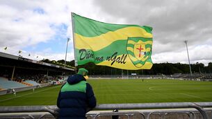 <p>BIG GAME: A general view before the GAA Football All-Ireland Senior Championship Round 2A match between Donegal and Cork at MacCumhaill Park in Ballybofey. Pic: Ramsey Cardy/Sportsfile.</p>