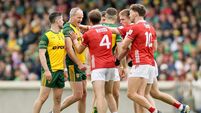 Tempers flare during the game between the sides 13/6/2026