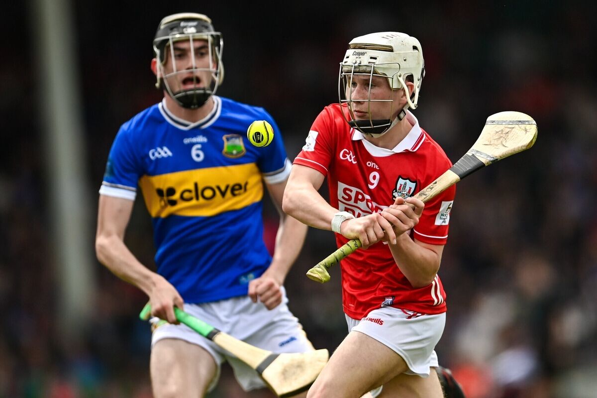 Stephen McHugh of Cork in action against James Finn. Pic: Tom Beary/Sportsfile Stephen McHugh of Cork in action against James Finn. Pic: Tom Beary/Sportsfile