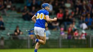 <p>Josh Moroney celebrates the fourth green flag. Picture: Tom Beary/Sportsfile</p>