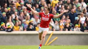 <p>INTO THE LAST EIGHT: Cork's Tommy Walsh celebrates a two-point score. Pic: Ramsey Cardy/Sportsfile.</p> <p>INTO THE LAST EIGHT: Cork's Tommy Walsh celebrates a two-point score. Pic: Ramsey Cardy/Sportsfile.</p>