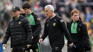 <p>Donegal manager Jim McGuinness after his side's defeat to Cork. Picture: Ramsey Cardy/Sportsfile</p>