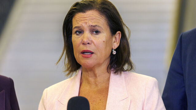 <p>Sinn Féin leader Mary Lou McDonald announced the party will move legislation in the Dáil on Tuesday. Picture: Angus Rae.</p>