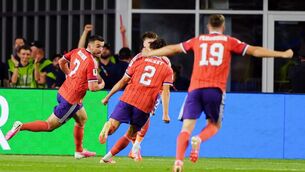 <p>John McGinn celebrates the winner in Foxborough. Picture: Andrew Milligan/PA Wire</p> <p>John McGinn celebrates the winner in Foxborough. Picture: Andrew Milligan/PA Wire</p>
