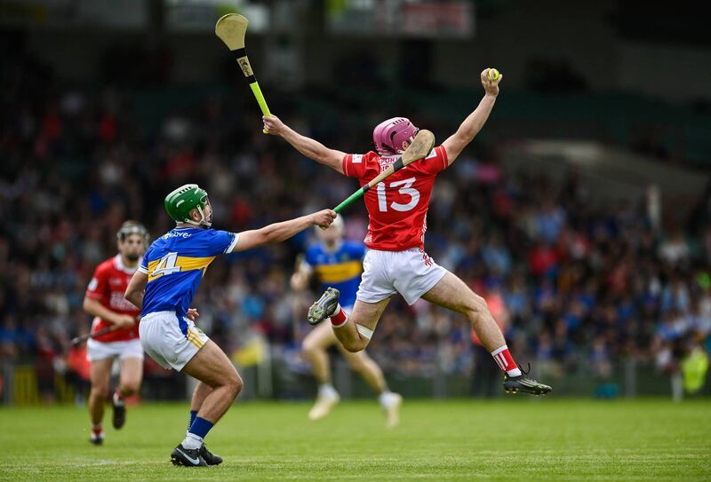 CATC: Cork's Callum Coffey holds onto the inside ball during their All-Ireland MHC semi final defeat at the hands of Tipperary; Pic: Tom Beary/Sportsfile CATC: Cork's Callum Coffey holds onto the inside ball during their All-Ireland MHC semi final defeat at the hands of Tipperary; Pic: Tom Beary/Sportsfile
