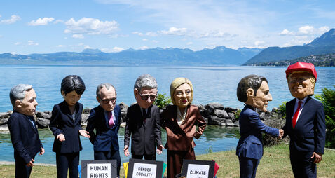FRANCE-G7-POLITICS-SUMMIT-OXFAM-PROTEST