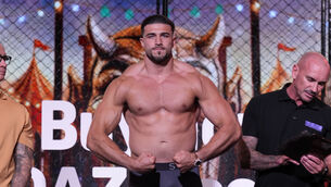 <p>Tommy Fury during a weigh-in at the AO Arena, Manchester (Peter Byrne/PA)</p> <p>Tommy Fury during a weigh-in at the AO Arena, Manchester (Peter Byrne/PA)</p>