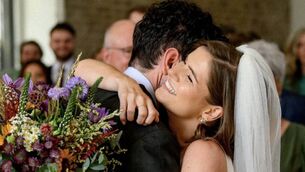 <p>Aisling Bonner has married her longtime love, Alex Sperellis. Picture: John Gilgooley via Aisling Bonner/Instagram.</p>