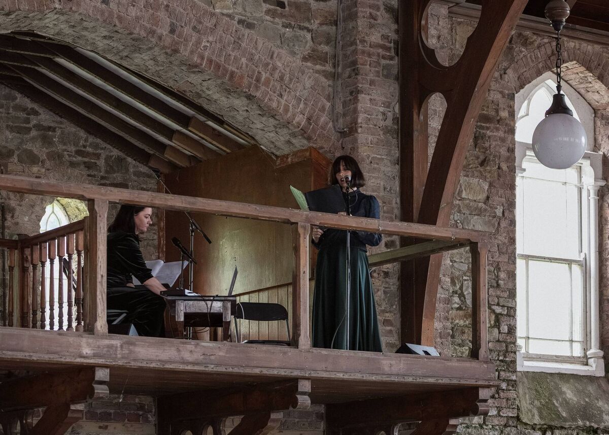 Doireann Ní Ghríofa and Linda Buckley performing 'Said The Dead' at Cork Midsummer Festival 2026. Picture: Jed Niezgoda