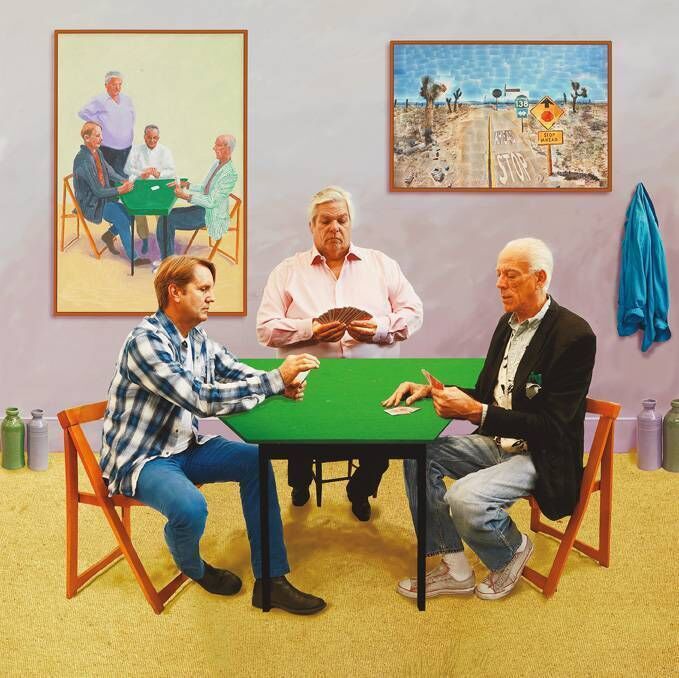 David Hockney, A Bigger Card Players. Photo: Richard Schmidt