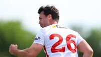 Darren McCurry celebrates his score 14/6/2026
