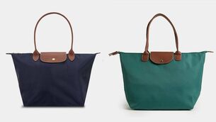 <p>A composite photo of bags marketed by Longchamp, left, and Dunnes Stores, right. The French firms claim the Irish retailer has been selling a 'major designer dupe' and 'a dead ringer' for the Longchamp Le Pliage bag. File picture</p> <p>A composite photo of bags marketed by Longchamp, left, and Dunnes Stores, right. The French firms claim the Irish retailer has been selling a 'major designer dupe' and 'a dead ringer' for the Longchamp Le Pliage bag. File picture</p>