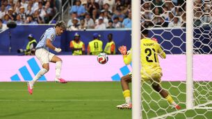 <p>STUNNER: Maxi Araujo scores a thunderous equaliser against Saudi Arabia. Picture: Lars Baron/Getty</p> <p>STUNNER: Maxi Araujo scores a thunderous equaliser against Saudi Arabia. Picture: Lars Baron/Getty</p>