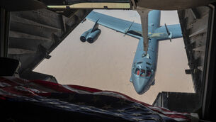 <p>A B-52H Stratofortress approaching a KC-10 Extender for refueling over the Middle East. File picture: Staff Sgt. Shannon Bowman/U.S. Air Force via AP</p> <p>A B-52H Stratofortress approaching a KC-10 Extender for refueling over the Middle East. File picture: Staff Sgt. Shannon Bowman/U.S. Air Force via AP</p>