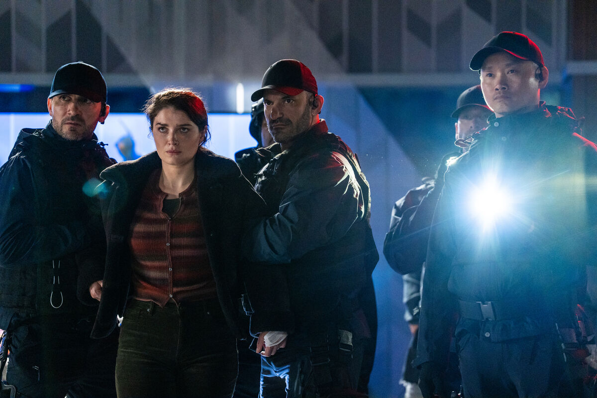 Eve Hewson in Disclosure Day. Eve Hewson in Disclosure Day.