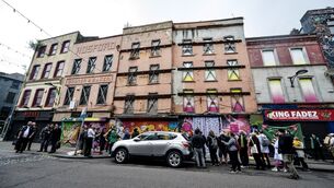 <p>Protesters outside a derelict building on North Main Street in Cork City during an anti-dereliction demonstration last year. Picture: Chani Anderson</p> <p>Protesters outside a derelict building on North Main Street in Cork City during an anti-dereliction demonstration last year. Picture: Chani Anderson</p>