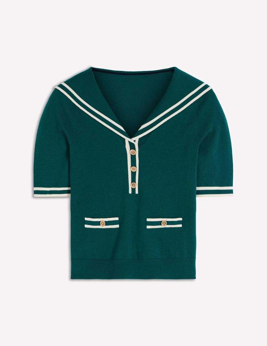 Sailor Collar Knit, €120, Boden. Sailor Collar Knit, €120, Boden.