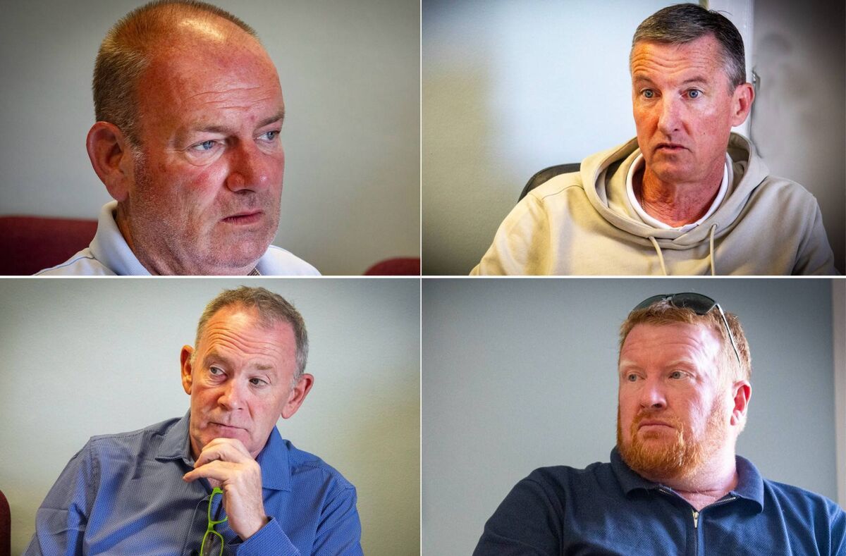 L-R: Survivors, Jason Clancy, Colin Power, Paul Walsh and Kevin Keating. Photos by Joe Evans L-R: Survivors, Jason Clancy, Colin Power, Paul Walsh and Kevin Keating. Photos by Joe Evans