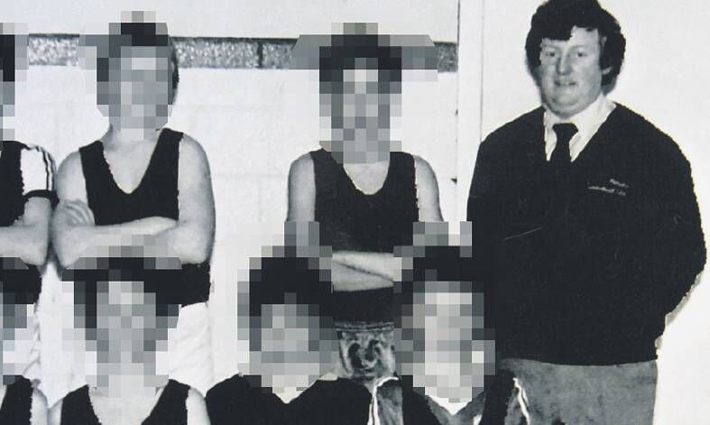 Bill Kenneally with a young basketball team in 1984 Bill Kenneally with a young basketball team in 1984