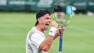 <p>With a ranking of 1,085 going into Elm Park, Conor Gannon toppled world no.192 Bernard Tomic. Pic: ©INPHO/Nick Elliott</p> <p>With a ranking of 1,085 going into Elm Park, Conor Gannon toppled world no.192 Bernard Tomic. Pic: ©INPHO/Nick Elliott</p>