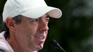 <p>Rory McIlroy speaks to the media at the 126th US Open at Shinnecock Hills. <span class="contextmenu emphasis CaptionCredit">Pic: Christian Petersen/Getty Images</span>
            </p>
