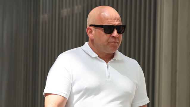 <p>Warren Donoghue said he 'had to put him down' because of what Riad Bouchaker was doing. Picture: Collins Courts</p>