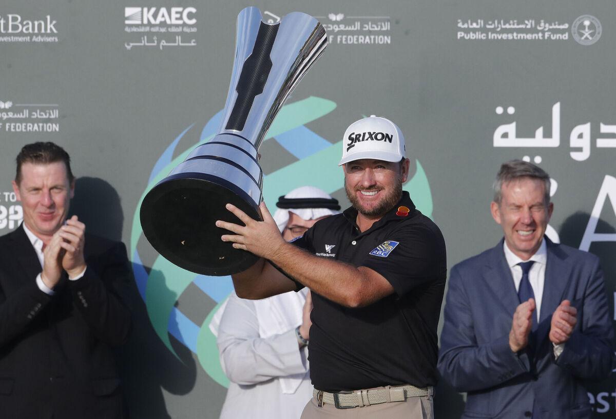 Graeme McDowell after winning the final round of the Saudi International in 2020. Pic: AP Photo/Amr Nabil. Graeme McDowell after winning the final round of the Saudi International in 2020. Pic: AP Photo/Amr Nabil.
