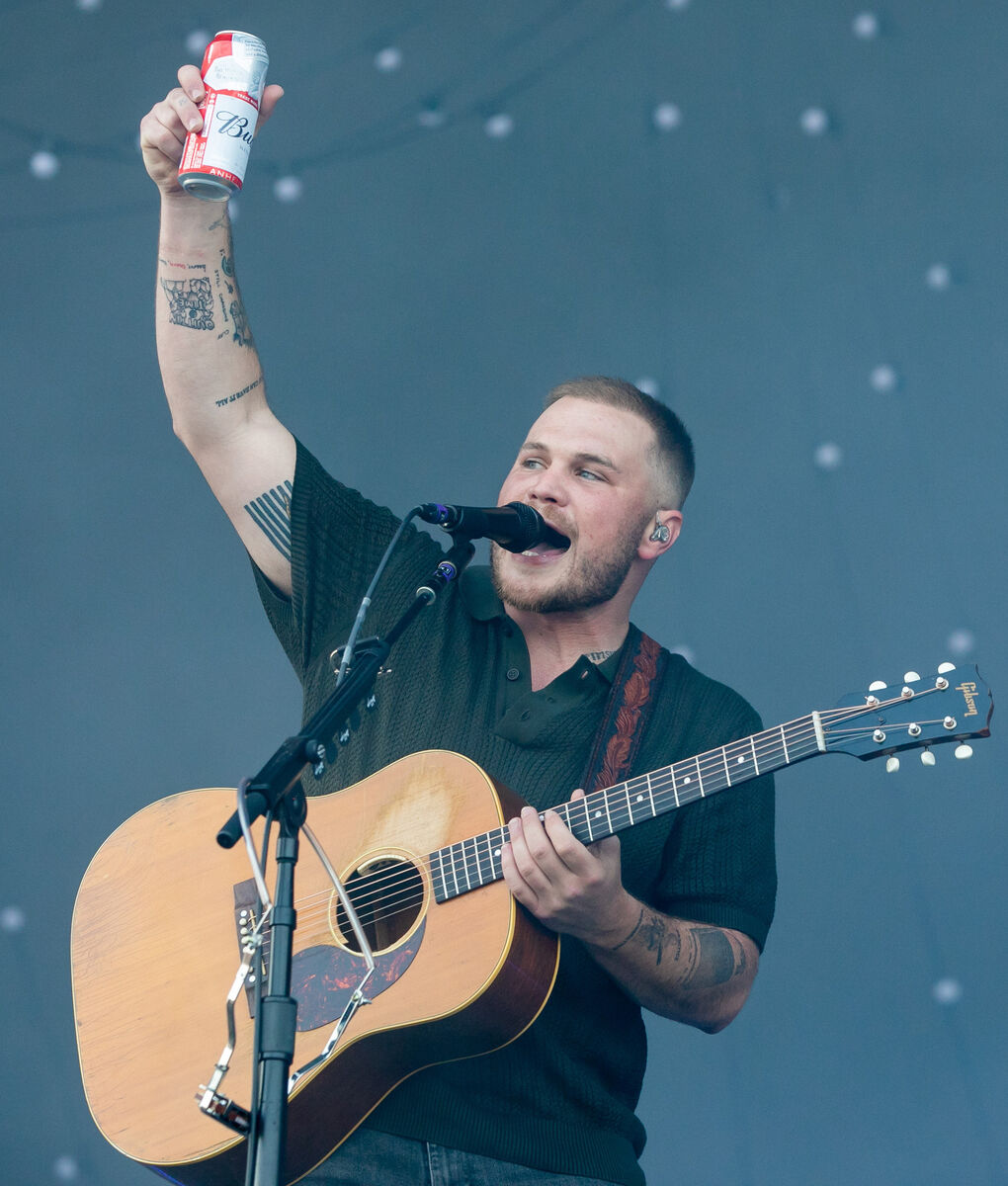 Zach Bryan pictured during his concert at Phoenix Park, Dublin last June. Picture: Gareth Chaney. Zach Bryan pictured during his concert at Phoenix Park, Dublin last June. Picture: Gareth Chaney.