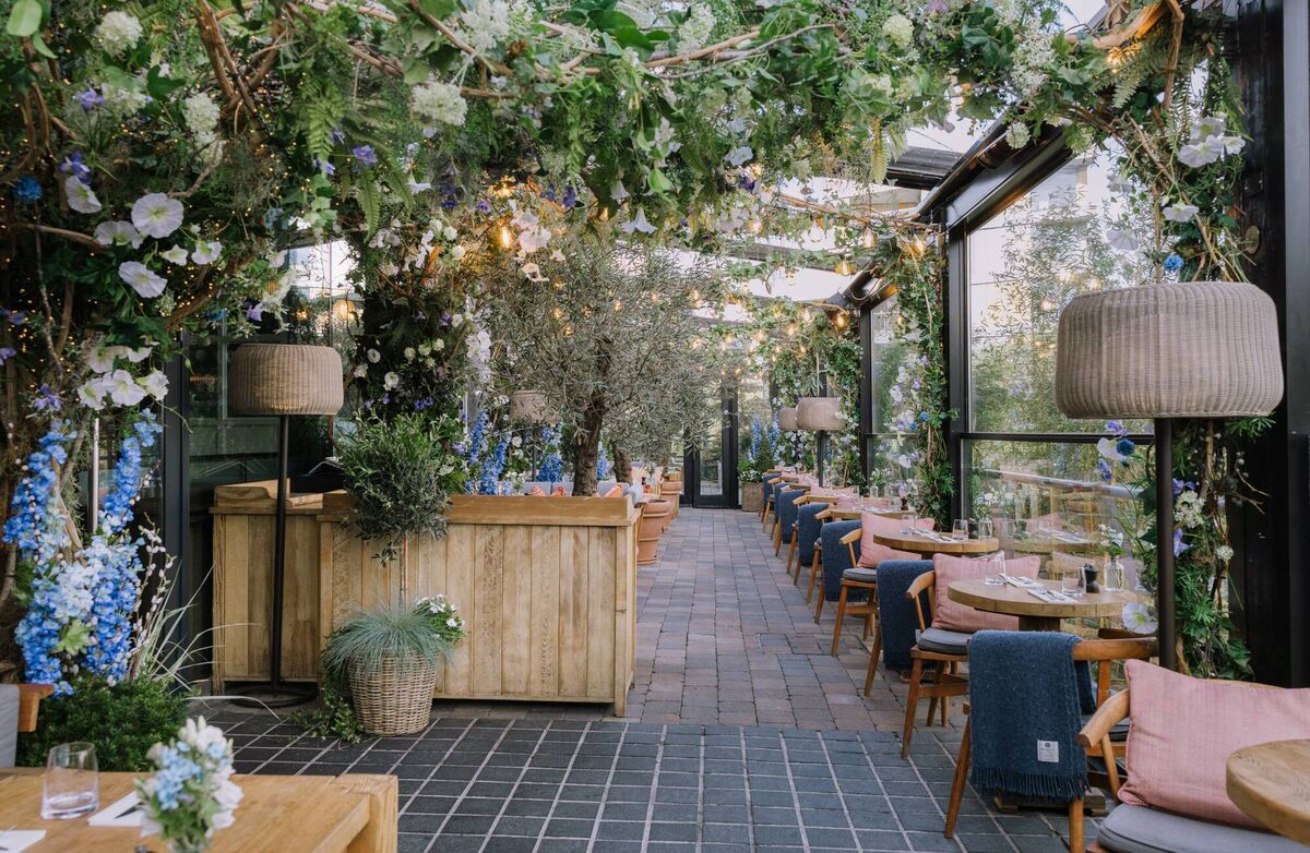 The River Club's terrace dining experience is ideal for long summer afternoons The River Club's terrace dining experience is ideal for long summer afternoons