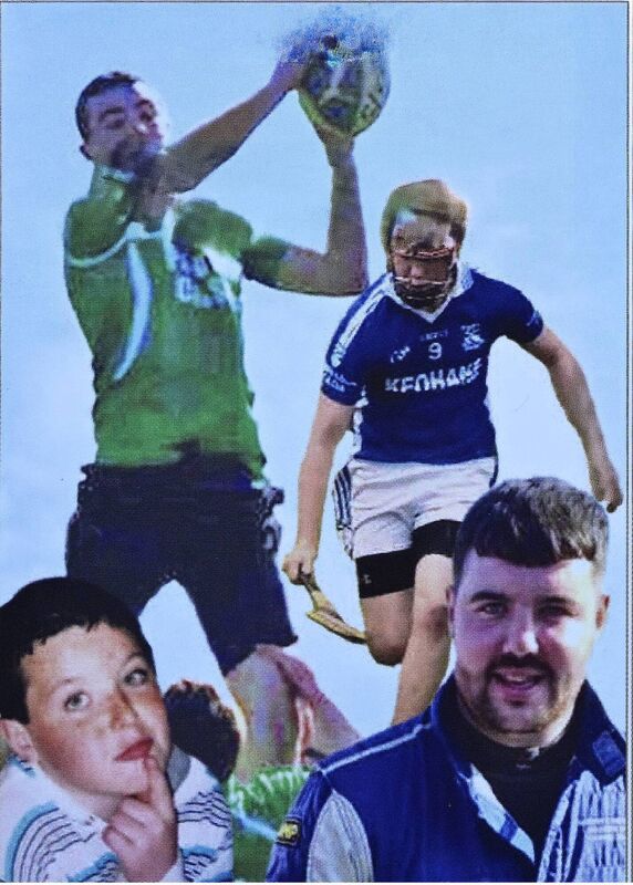 A montage of images of Eoin McCarthy, playing rugby and hurling. A montage of images of Eoin McCarthy, playing rugby and hurling.
