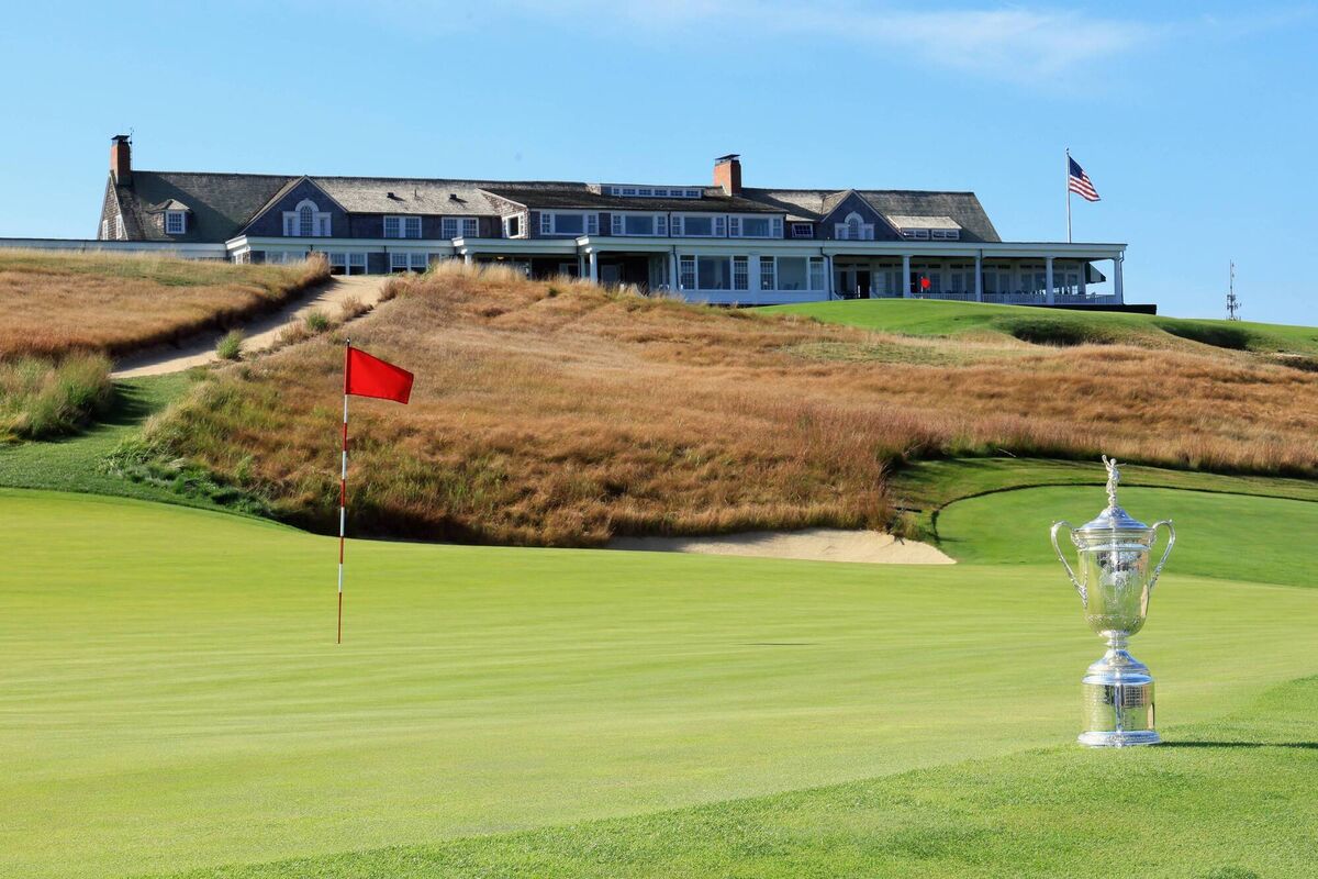 A general view of the US Open Trophy at Shinnecock Hills Golf Club. Pic: Bruce Bennett/Getty A general view of the US Open Trophy at Shinnecock Hills Golf Club. Pic: Bruce Bennett/Getty