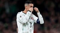 Cristiano Ronaldo reacts to a decision 13/11/2025
