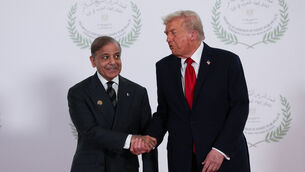 Pakistan Prime Minister Shehbaz Sharif (left) shakes hands with US President Donald Trump (PA Archive) Pakistan Prime Minister Shehbaz Sharif (left) shakes hands with US President Donald Trump (PA Archive)