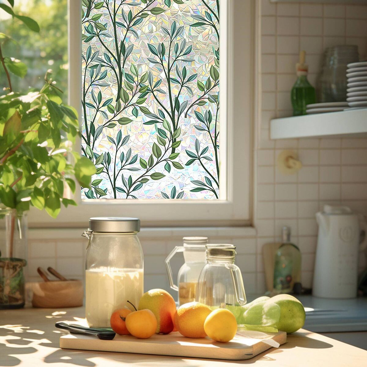 Double-sided vinyl window film with rich digitally printed detail; Simaixing, €14.88 per roll, Amazon.